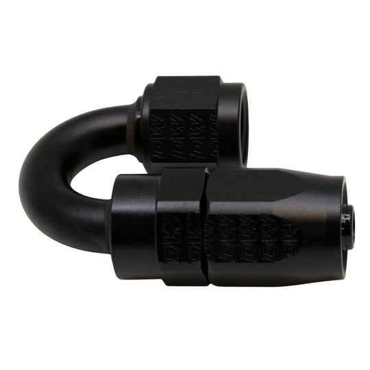 DeatschWerks 6AN Female Swivel 180-Degree Hose End CPE - Anodized Matte Black