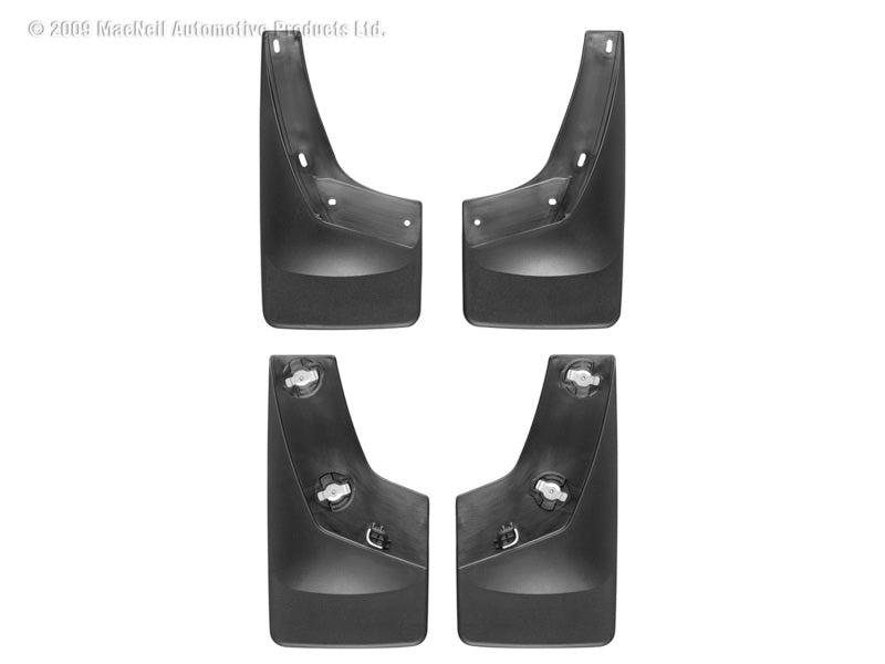 WeatherTech 07 GMC Sierra No Drill Mudflaps - Black