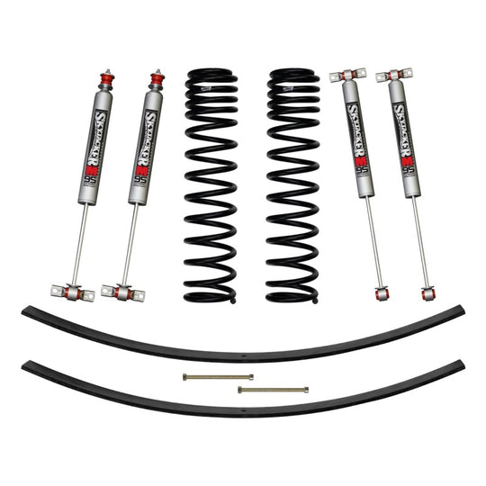 Skyjacker 84-01 XJ 3in FR DR Long Travel Coil Suspension Kit w/RR Add A Leafs/M95 Monotube Shocks