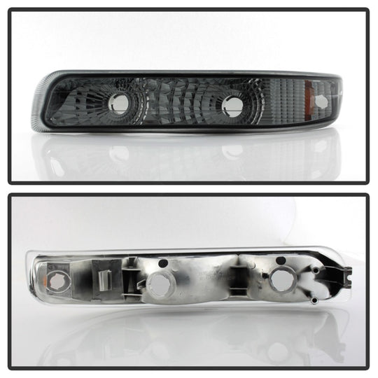 Xtune Chevy Silverado 99-02 Amber Reflector Bumper Lights Smoke CBL-JH-CS99-AM-SM