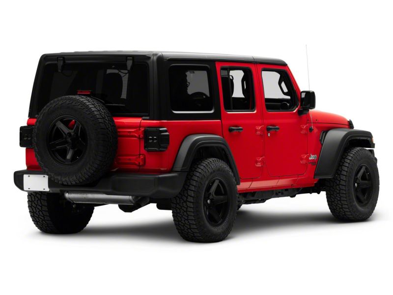 Raxiom 18-23 Jeep Wrangler JL Axial Series Linear LED Tail Lights- Blk Housing (Smoked Lens)