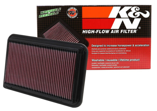 K&amp;N 01-06 Toyota Camry / 04-10 Sienna / 01-09 Highlander / 03-06 Lexus RX330 Drop In Air Filter
