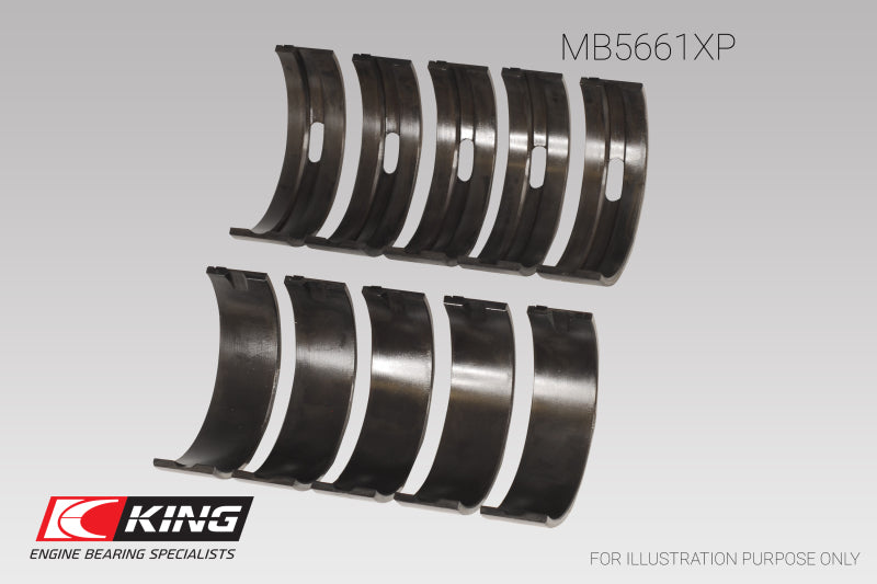 King Audi/VW ADZ/ AWT/ APK/ BHP/ BPY/ AKS (Size STDX) Main Bearing Set