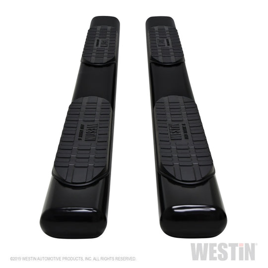 Westin 2019 Chevrolet Silverado Double Cab PRO TRAXX 6 Oval Nerf Step Bars - Black