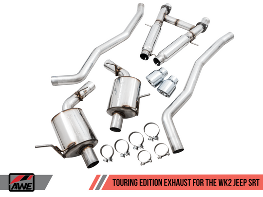 AWE Tuning 2020 Jeep Grand Cherokee SRT Touring Edition Exhaust - Chrome Silver Tips