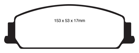 EBC 08-10 Pontiac G8 3.6 Bluestuff Front Brake Pads