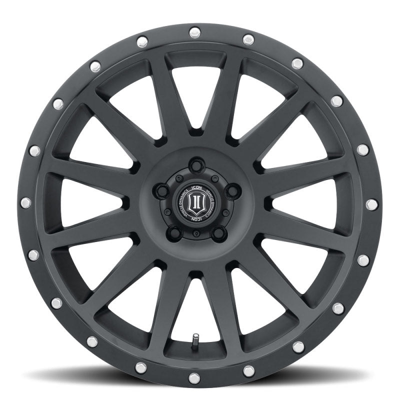 ICON Compression 20x10 5x150 -19mm Offset 4.75in BS 110.10mm Bore Satin Black Wheel