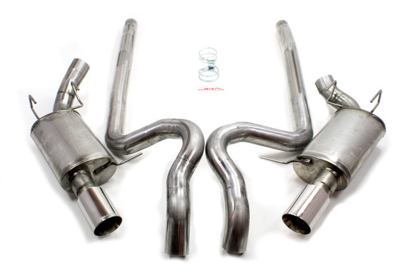 JBA 11-14 Ford Mustang GT/GT500 5.0L/5.4L/5.8L 409SS Dual Rear Exit Cat-Back Exhaust