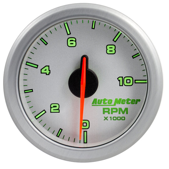 Autometer Airdrive 2-1/6in Tachometer Gauge 0-10K RMP - Silver