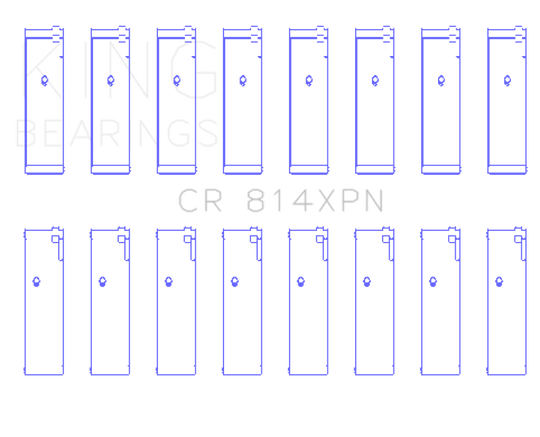 King Ford 351ci 5.8L 16V (size 010) Connecting Rod Bearing Set