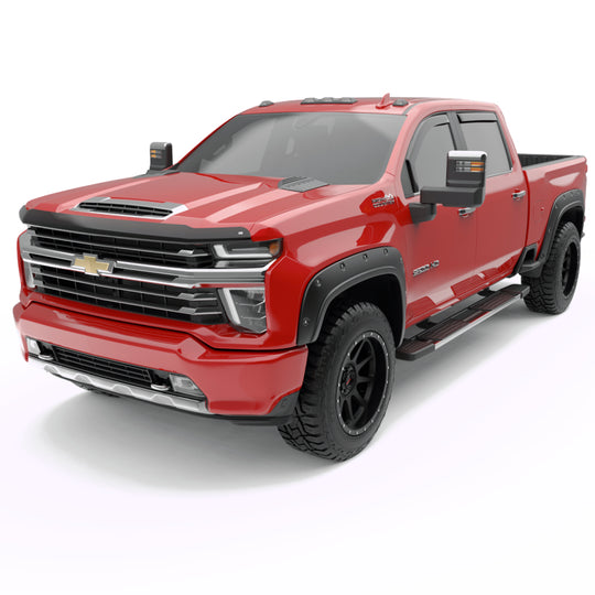 EGR 20-23 Chevrolet Silverado HD In-Channel Window Visors - Matte Black