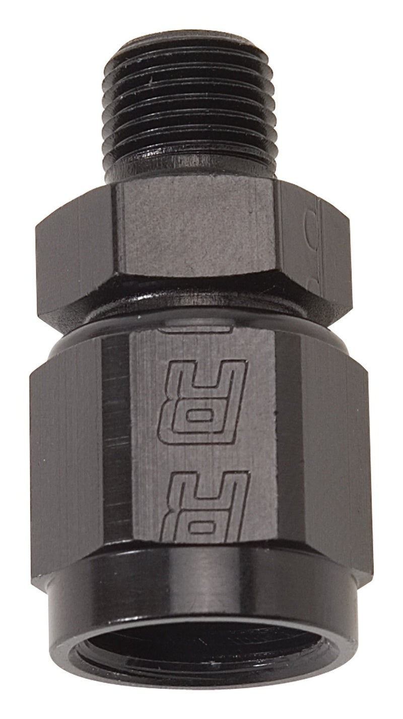 Russell Performance Straight AN Female to Male NPT (Black)