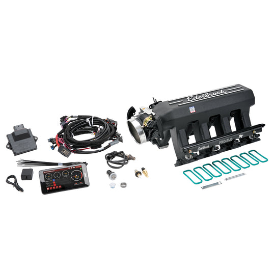 Edelbrock Pro Flo 4 XT EFI System Seq Port LS Gen III/IV Cathedral Port 550 HP Max 35lb/hr Black