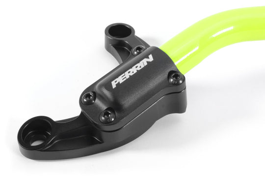 Perrin 2022 Subaru WRX Strut Brace w/ Billet Feet -  Neon Yellow