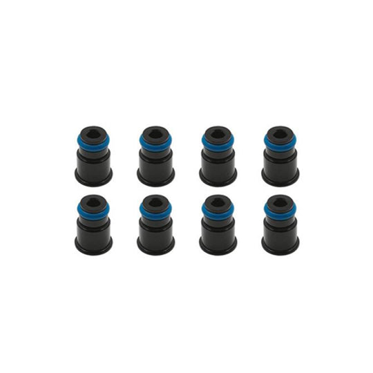 BLOX Racing 14mm Adapter Top (1/2in) w/Viton O-Ring & Retaining Clip (Set of 8)