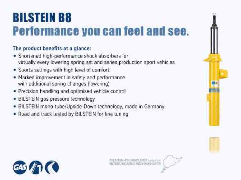 Bilstein B8 1995 Porsche 911 Carrera Front Left Suspension Strut Assembly