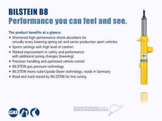 Bilstein B8 Performance 12-14 Buick LaCrosse CXS Front Left Monotube Strut Assembly