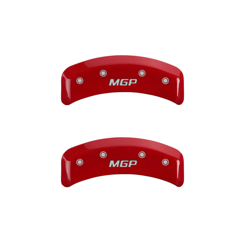 MGP 4 Caliper Covers Engraved Front & Rear MGP Yellow finish black ch