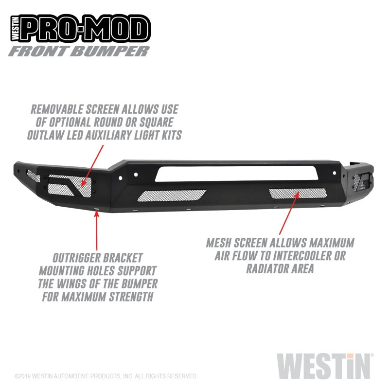 Westin 2010-2019 Dodge Ram 2500/3500 ( Old Body Style )  Pro-Mod Front Bumper