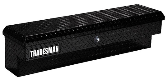 Tradesman Aluminum Side Bin Truck Tool Box w/Push Button (48in.) - Black