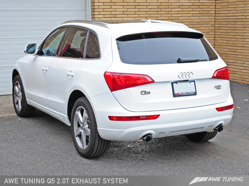 AWE Tuning Audi 8R Q5 2.0T Touring Edition Exhaust - Polished Silver Tips