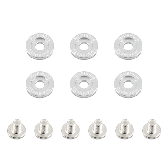 Mishimoto Small Fender Washer Kit (6pcs) - Silver