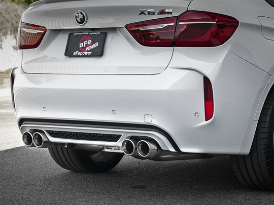 aFe MACH Force-Xp 3.5in. 304 SS C/B Exhaust w/o Muffler 15-18 BMW X5 M V8-4.4L (tt) - Polished Tip