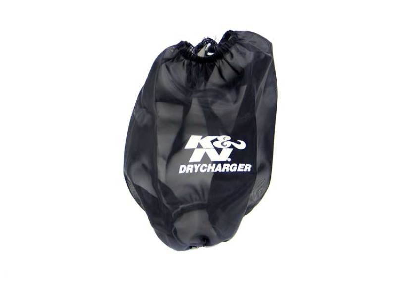 K&N Black Drycharger Round Tapered Air Filter Wrap 5in Top ID / 7.5in Base ID / 8in Height