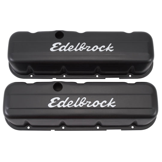 Edelbrock Valve Cover Signature Series Chevrolet 1965 and Later 396-502 V8 Tall Black