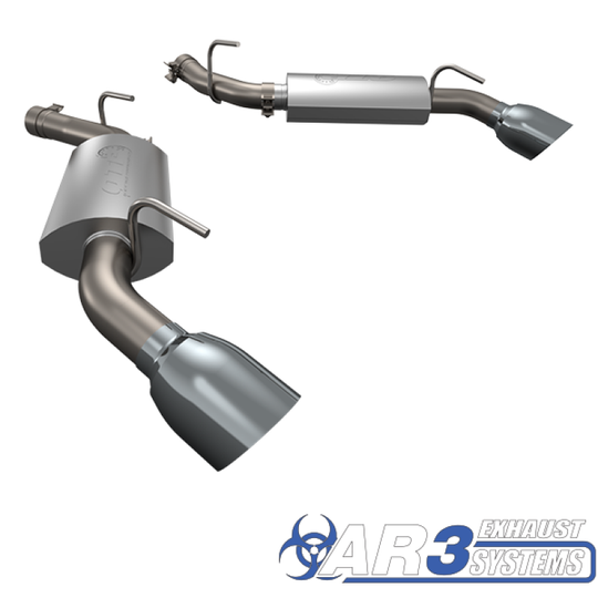 QTP 10-13 Chevrolet Camaro SS 6.2L 304SS AR3 Axle Back Exhaust w/4.5in Tips