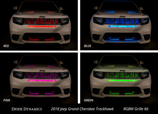 Diode Dynamics RGBW Grille Strip Kit 2pc Multicolor