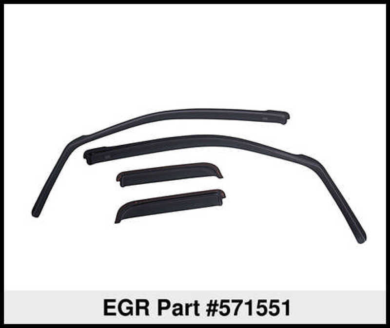 EGR 18-23 Gmc Terrain In-Channel Window Visors Front/Rear Set Dark Smoke