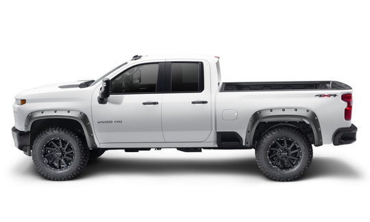 Bushwacker 19-21 Chevrolet Silverado 2500 / 3500 HD (Excl. Dually) Forge Style Flares 4pc - Black