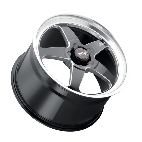 Weld S155 17x10 Ventura Drag 5x127 ET38 BS7.00 Gloss BLK MIL DIA 71.5