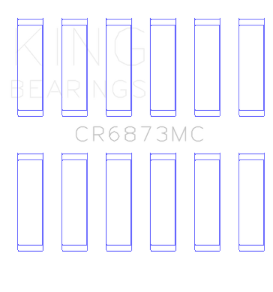 King Toyota 2Gr-FE/ 3GR-FE Polymer Coated (Size 0.25) Connecting Rod Bearing Set