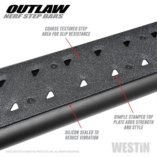 Westin 2020 Jeep Gladiator Outlaw Nerf Step Bars - Textured Black