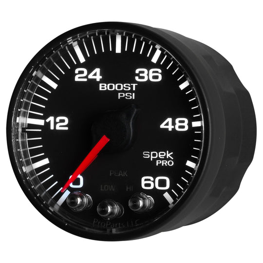 Autometer Spek-Pro 52.4mm 0-60 PSI Digital Stepper Motor Boost Gauge