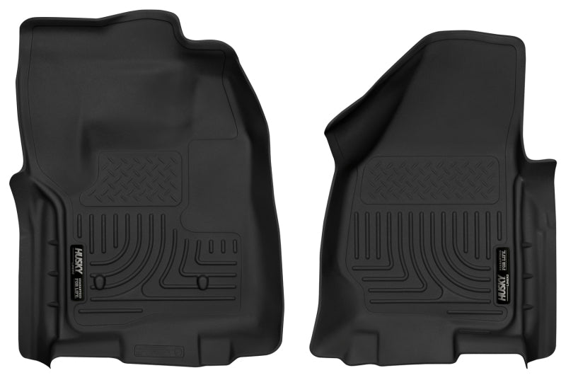 Husky Liners 12-16 Ford F-250/F-350 Standard Cab w/o Trans Case Shifter XAC Black Front Floor Liners