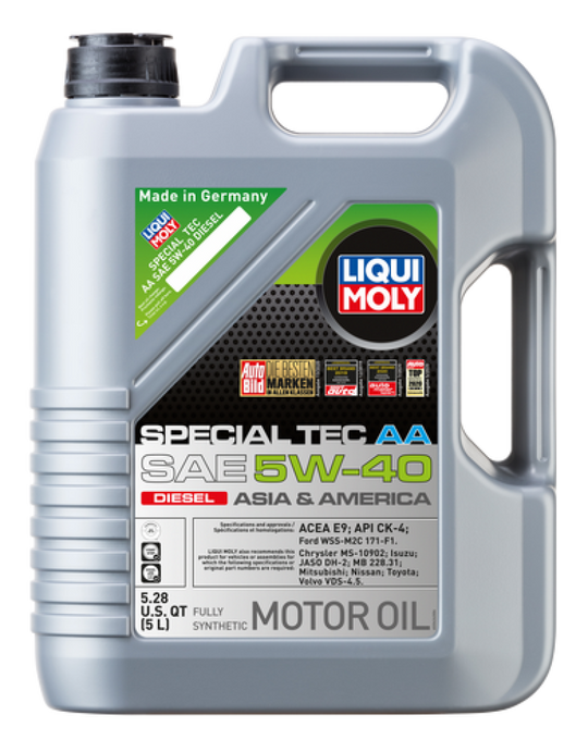 LIQUI MOLY 5L Special Tec AA Motor Oil SAE 5W40 Diesel