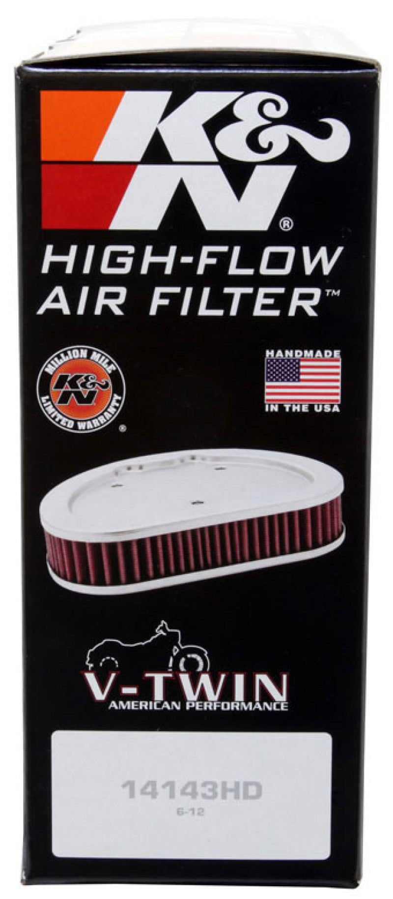 K&amp;N Replacement Air Filter 1.625in H for Harley-Davidson