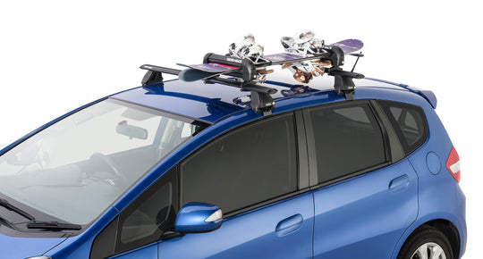 Rhino-Rack Universal Ski/Snowboard Carrier - Fits 3 Pairs of Skis or 2 Snowboards - Black