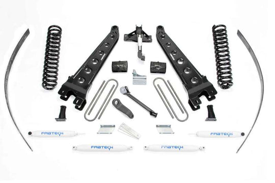 Fabtech 08-16 Ford F250 4WD w/Factory Overload 8in Rad Arm Sys w/Coils & Perf Shks