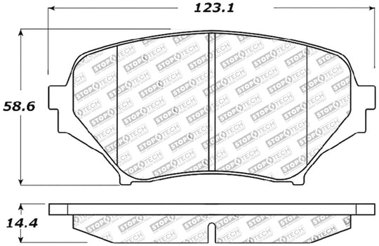 StopTech Performance 06-08 Mazda Miata MX-5 Front Brake Pads