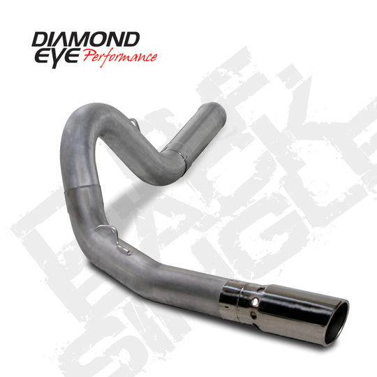 Diamond Eye KIT 5in DPF-BACK SGL SS: 2011-2015 CHEVY 6.6L 2500/3500