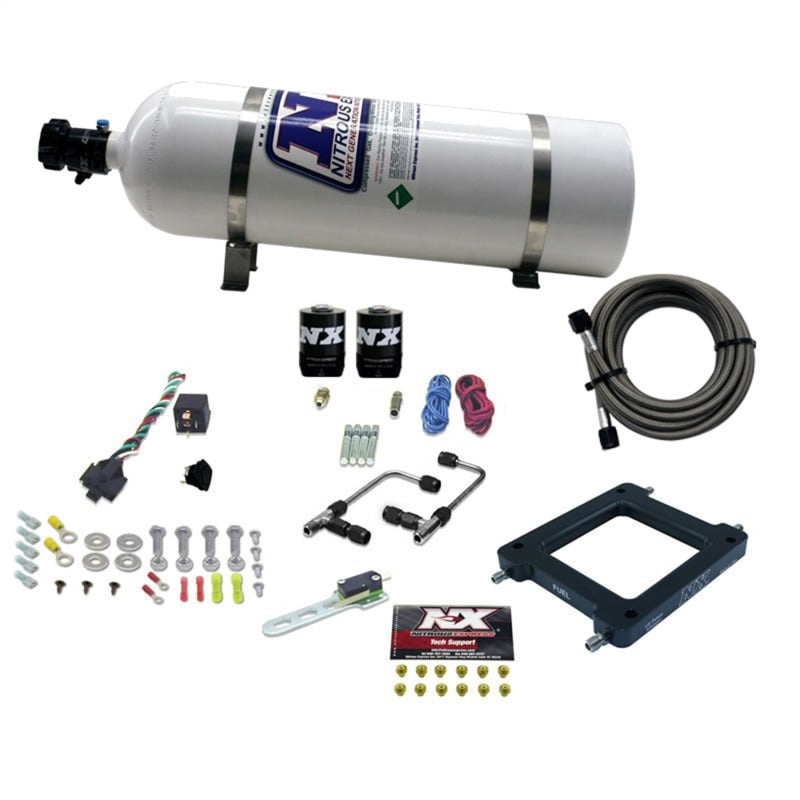 Nitrous Express Dominator Gemini Pro-Power Nitrous Kit (100-500HP) w/15lb Bottle