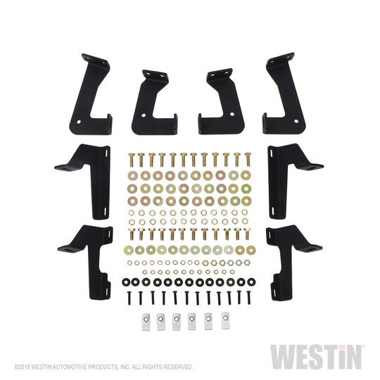 Westin 07-18 Jeep Wrangler JK 2dr. HDX Stainless Drop Nerf Step Bars - Tex. Blk