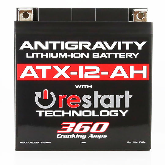 Antigravity YTX12B-BS Lithium Battery w/Re-Start