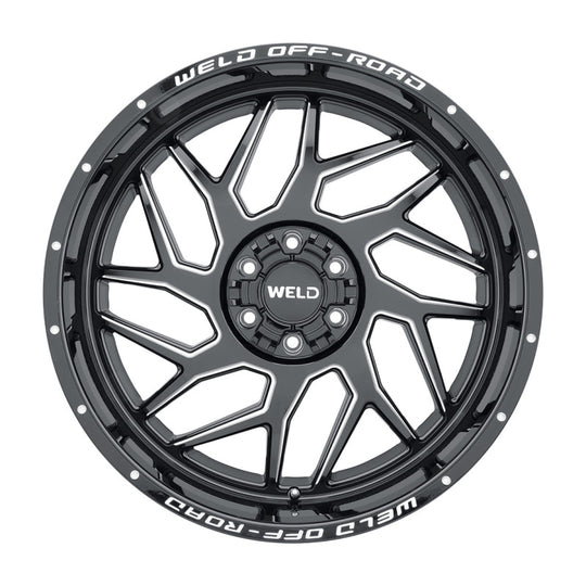 Weld Off-Road W117 20X10 Fulcrum 8X165.1 ET-18 BS4.75 Gloss Black MIL 125.1