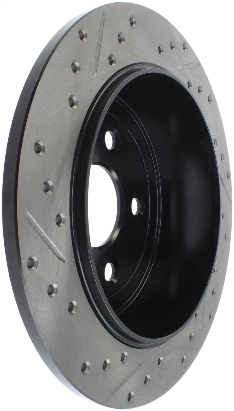 StopTech Power Slot 07-13 Jeep Wrangler Rear Left Drilled & Slotted Rotor