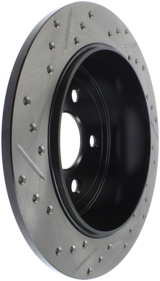 StopTech Power Slot 07-13 Jeep Wrangler Rear Left Drilled & Slotted Rotor